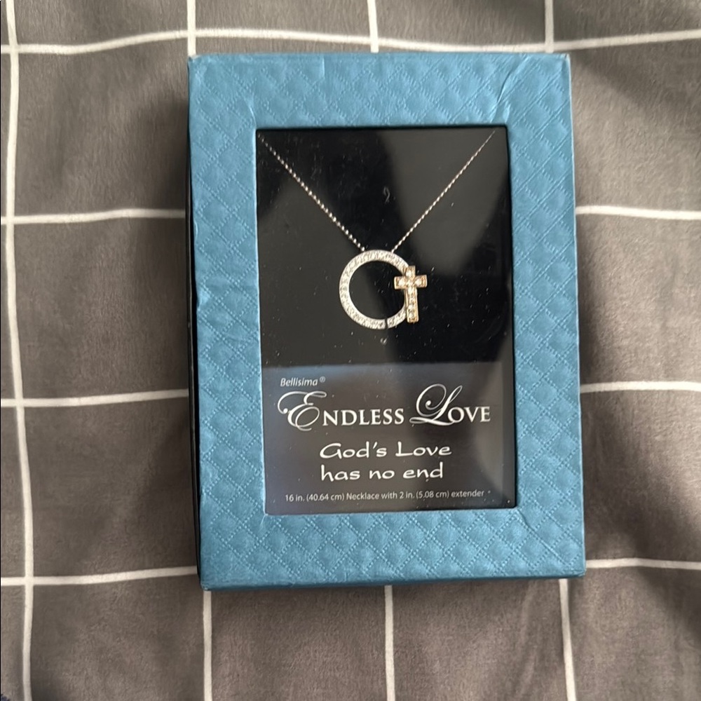 Endless Love Necklace with Cross Pendant